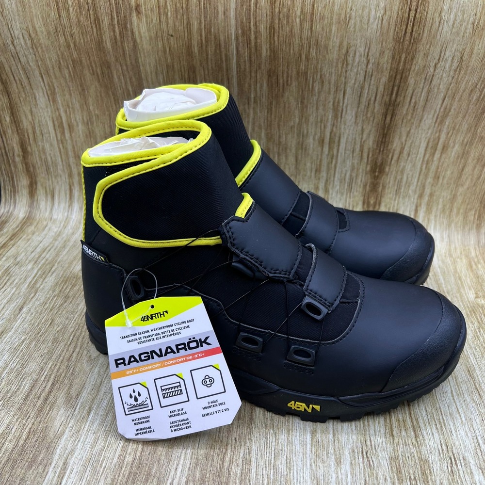 45NRTH Ragnarok Cycling Boot Men's Size 42 Black Waterproof BOA SH4502-42000101